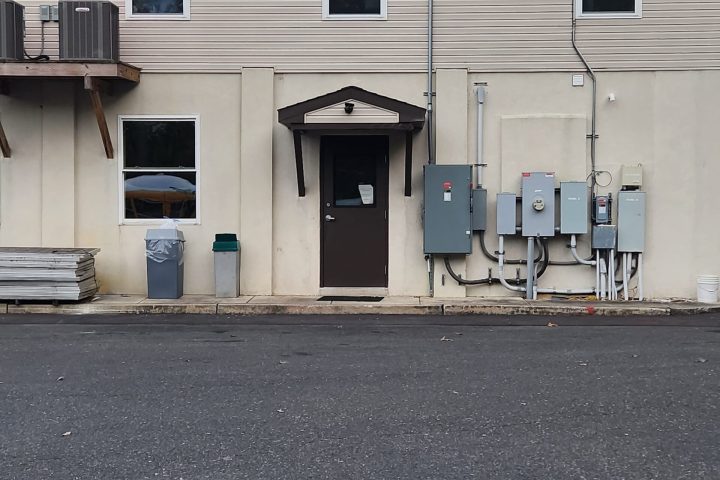 Testing center entrance